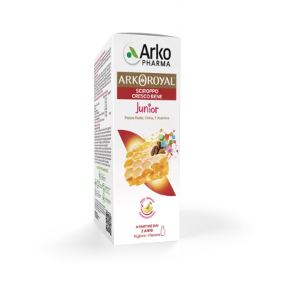 Arkopharma ArkoRoyal Cresco Bene Junior Integratore per la Stanchezza Fisica e Mentale e per il Sistema Immunitario Sciroppo 150ml  - SCADENZA PRODOTTO 09/2026