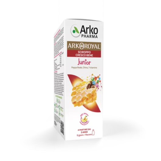 Arkopharma ArkoRoyal Cresco Bene Junior Integratore per la Stanchezza Fisica e Mentale e per il Sistema Immunitario Sciroppo 150ml  - SCADENZA PRODOTTO 09/2026