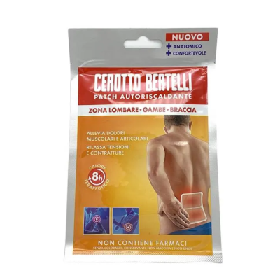 Bertelli Cerotto Patch Autoriscaldante Per Zona Lombare, Gambe e Braccia 1 pezzo