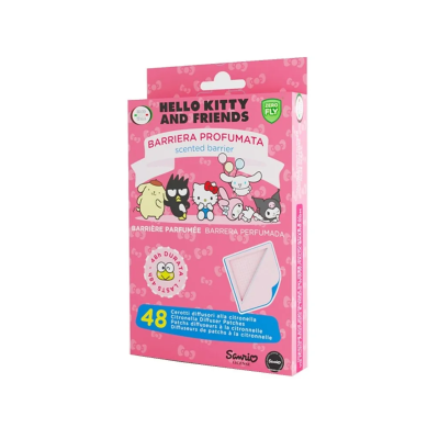 Brand Italia Cerotti Antizanzare Hello Kitty & Friends Diffusori di Citronella 48 Pezzi