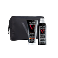 Cofanetto Natale Vichy  Uomo - Hydra Mag C Gel Doccia 200ml e Sensi Shave Schiuma da Barba 200ml
