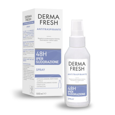 Dermafresh Deodorante Antitraspirante Spray Ipersudorazione Durata 48 ore 100ml