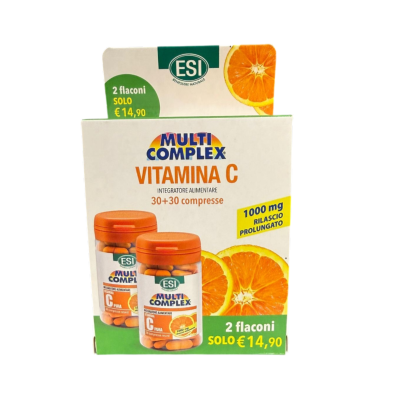 Esi Multicomplex Vitamina C Bipack Integratore Alimentare per Sistema Immunitario 60 compresse