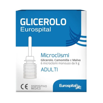 Eurospital Microclismi Glicerolo Camomilla e Malva per la stitichezza occasionale 6 microclismi
