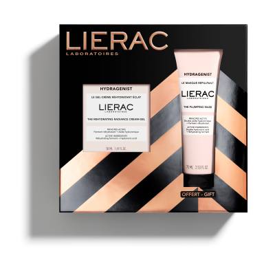 Cofanetto Natale Lierac Hydragenist - Gel-Crema Reidratante 50ml + Maschera Rimpolpante 75ml
