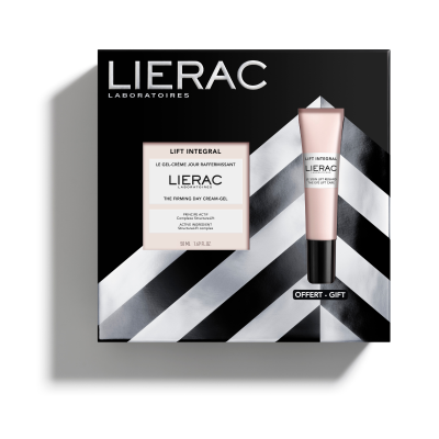 Cofanetto Natale Lierac Lift Integral - Gel-Crema Giorno Rassodante 50ml e Contorno Occhi Liftante 15ml