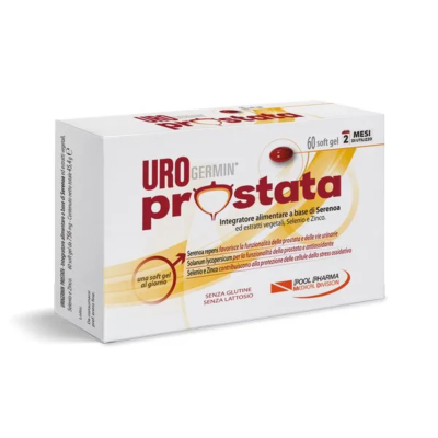 Pool Pharma Urogermin Prostata 2 Mesi di Utilizzo 60 softgel