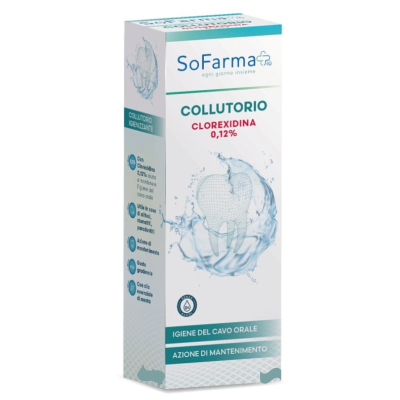 SoFarma+ Collutorio con Clorexidina 0,12% per Igiene del Cavo Orale 200ml