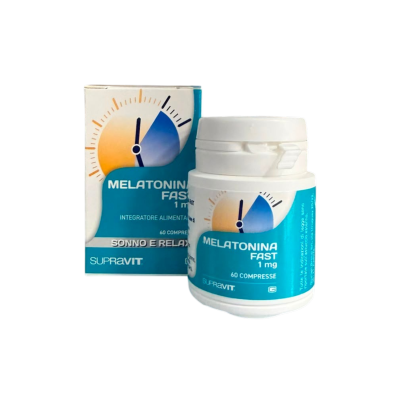 Supravit Melatonina Fast 1mg Integratore per dormire 60 cps Supravit Melatonina Fast 1mg Integratore per dormire 60 cps