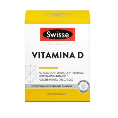 Swisse Vitamina D 100 Capsule Molli - SCADENZA PRODOTTO 06/2026
