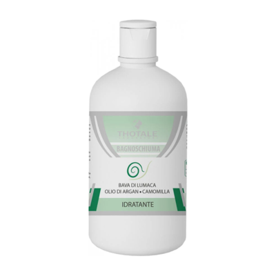 Thotale Bagnoschiuma Bava di Lumaca con Olio d'Argan e Camomilla per Idratazione Pelle 400 ml