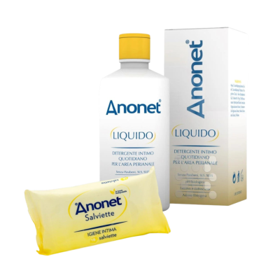Uniderm Anonet Liquido Detergente Intimo Delicato 200ml e Anonet Salviette