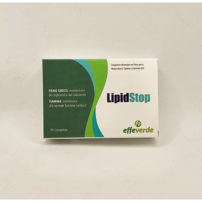LIPIDSTOP integratore alimentare per il colesterolo a base di riso rosso fermentato - 30 compresse - SCAD 8/24