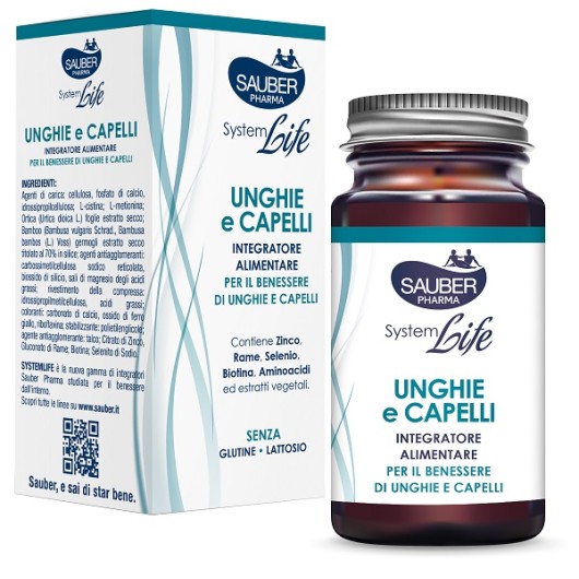 SAUBER SYSTEMLIFE UNGHIE E CAPELLI 30CPR - scadenza prodotto 09/26