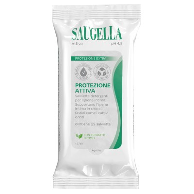 SAUGELLA ATTIVA SALVIETTINE15P