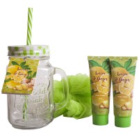 POKHARA BATH SET CRYSTAL LEMON