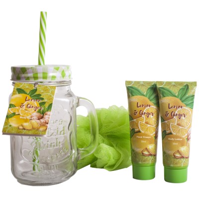 POKHARA BATH SET CRYSTAL LEMON