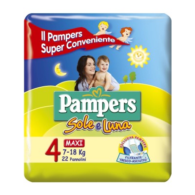 PAMPERS SOLE&LUNA MAXI 22P OFS