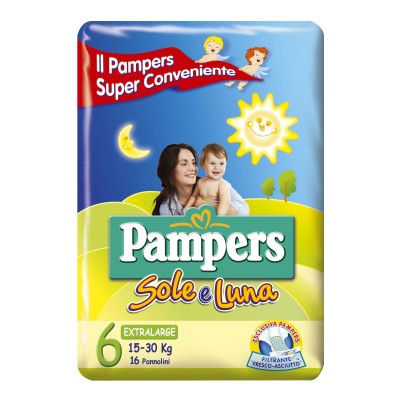 PAMPERS SOLE&LUNA XL 16PZ