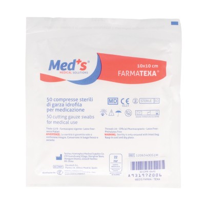 MEDS GARZA ST 12/8 10X10 50PZ