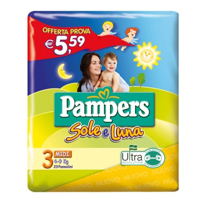 PAMPERS SOLE&LUNA FLASH MID23P