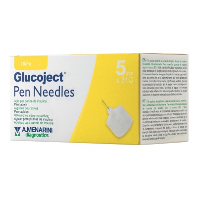 GLUCOJECT PEN NEEDL 5MM G31 100P