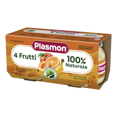 PLASMON OMOG 4 FRUTTI 2X80G