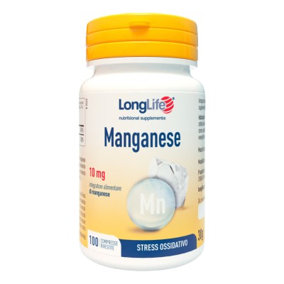 LONGLIFE MANGANESE 10MG 100CPR