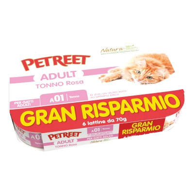 PETREET NATURA TONNO ROSA 70G