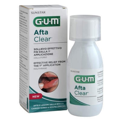 GUM AFTACLEAR RINSE 120ML