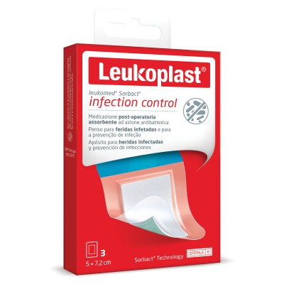 LEUKOMED SORBACT 5CM X 7,2CM