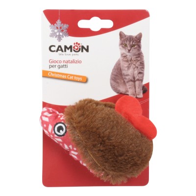 GIOCO GATTO PELUCHE RICCIO NAT