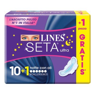 LINES SETA ULTRA NOTTE 10+1PZ