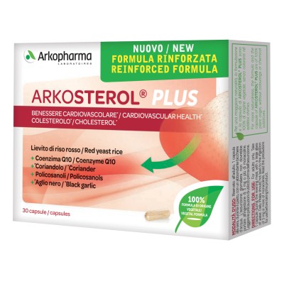  ARKOSTEROL PLUS integratore per il colesterolo a base di riso rosso fermentato - 30 capsule