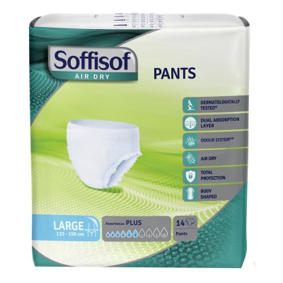 SOFFISOF AIR DRY PANTS PLUS L