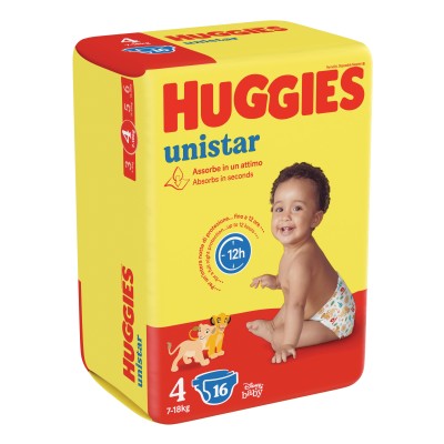 HUGGIES UNISTAR BASE 4 16PZ