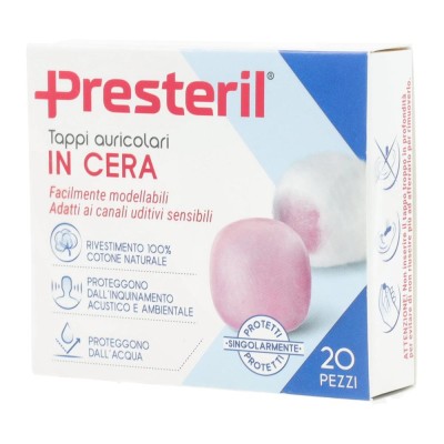 PRESTERIL TAPPI AURIC CERA 20P
