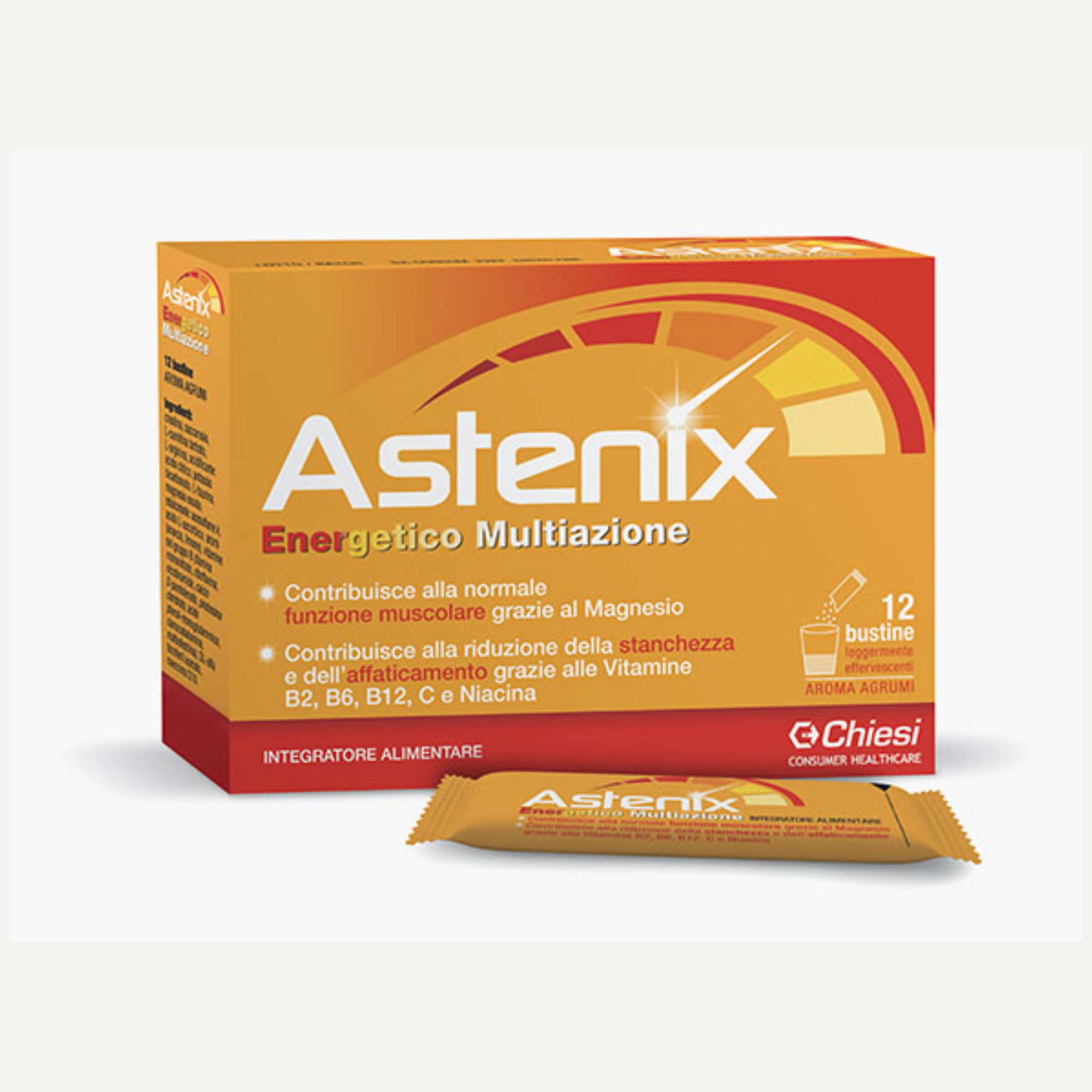 Chiesi Farmaceutici Astenix Integratore Ricostituente Per Stanchezza E Debolezza 12 Bustine - Immagine 5