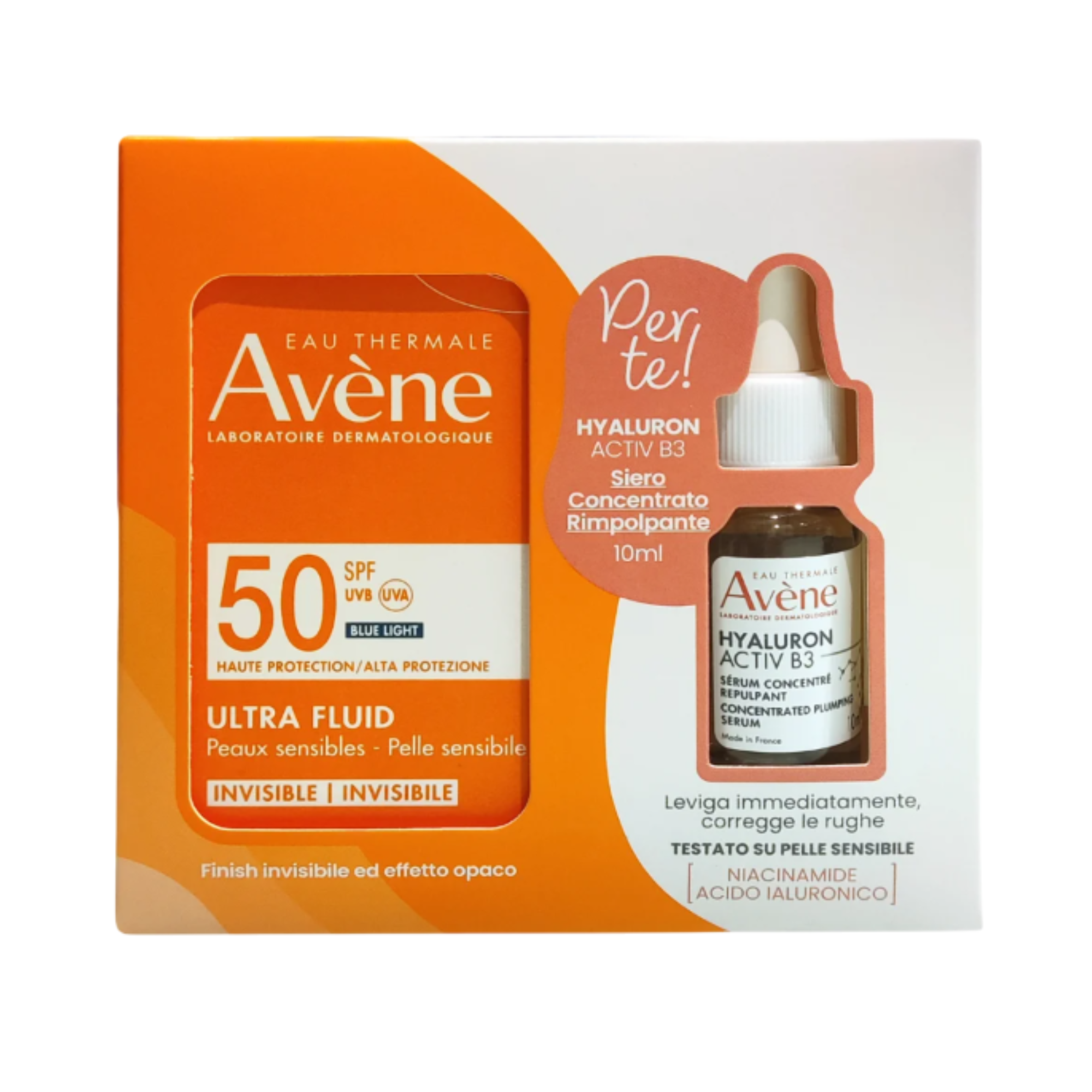 Ultra Fluid Invisibile Spf50 Viso con Siero Omaggio