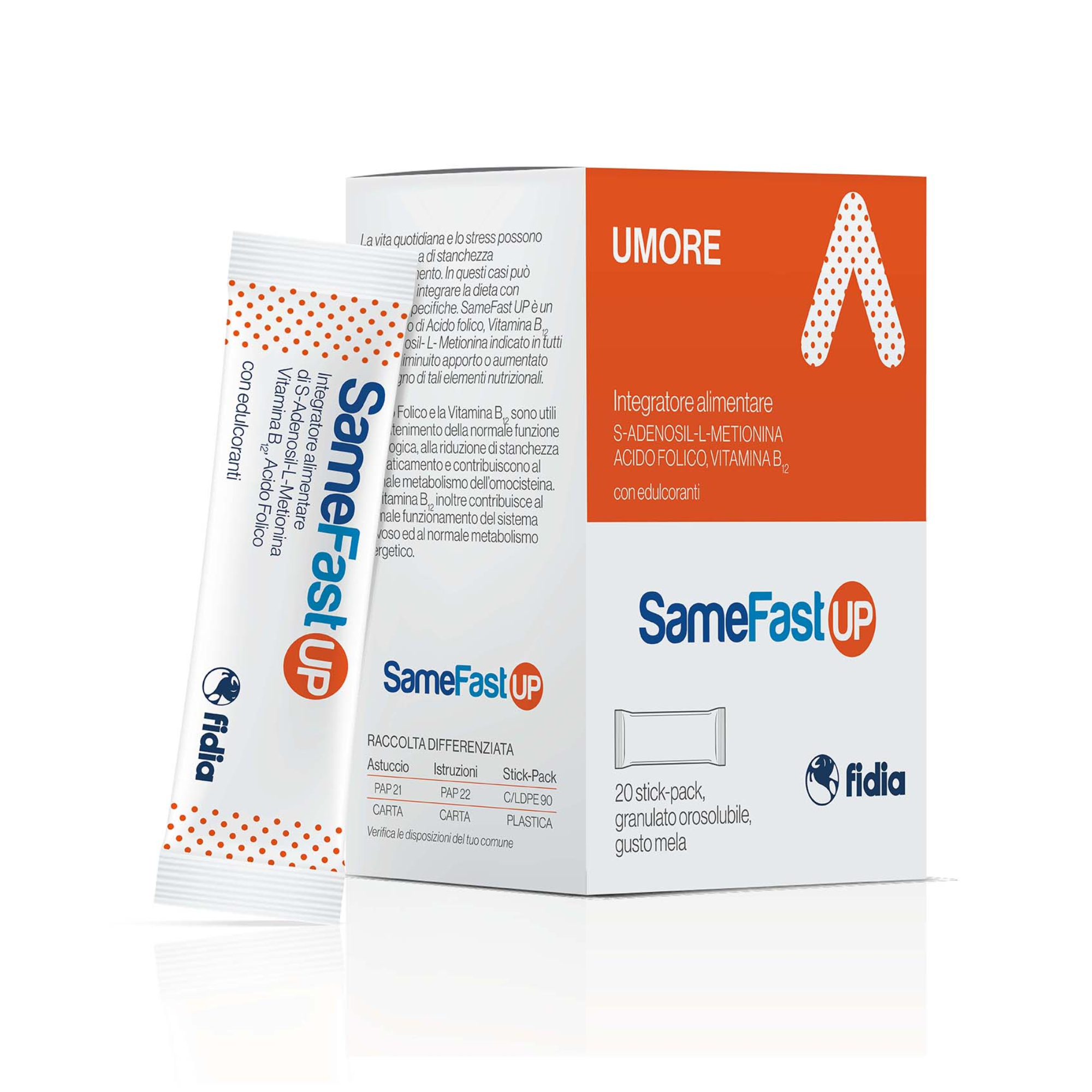 Samefast Up Complex Integratore per stanchezza mentale e stress 20 stick