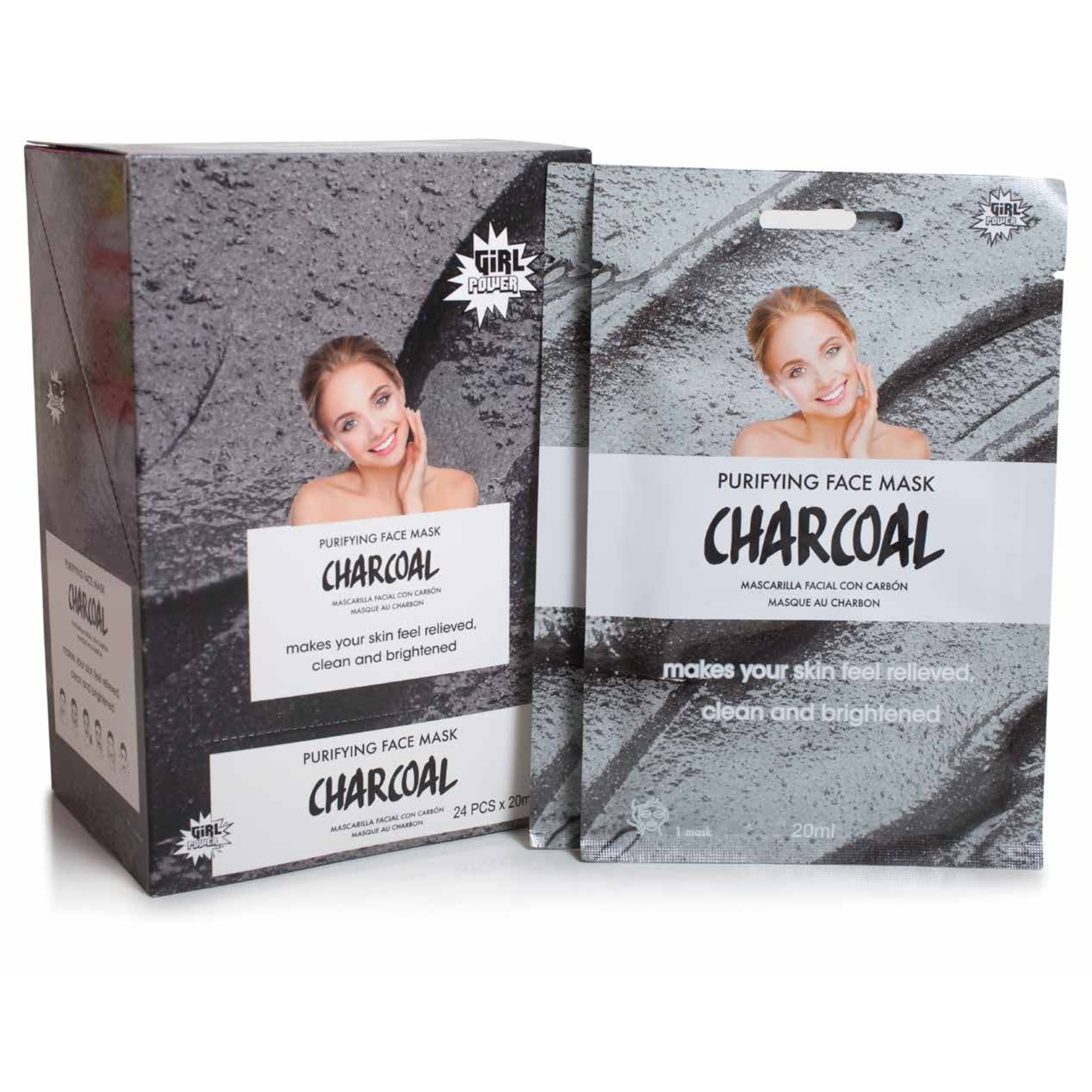 Maschera Viso Detox Con Carbone