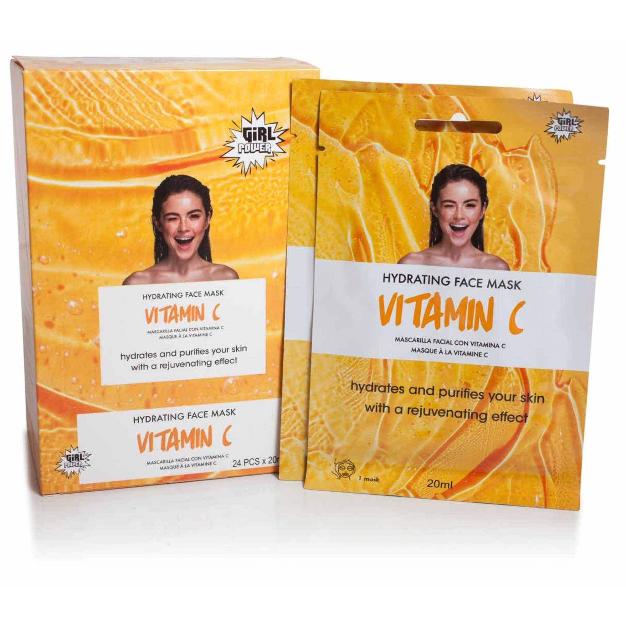 Maschera Viso Idratante Con Vitamina C
