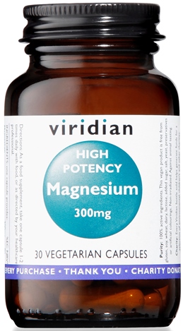 Viridian Magnesium 300Mg High Potency Per Energia E Benessere Muscolare 30 Capsule Vegetali - Immagine 3