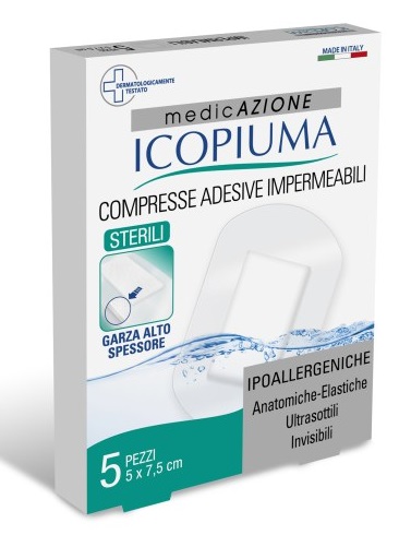 Icopiuma Compresse Ad.post-Op.7,5X5 - Immagine 4