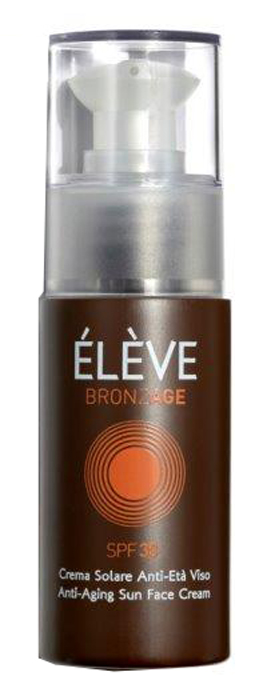 ELEVE Crema Solare Viso 30 SPF Anti-Age Bronzage Protezione Alta 50 ml - Immagine 3