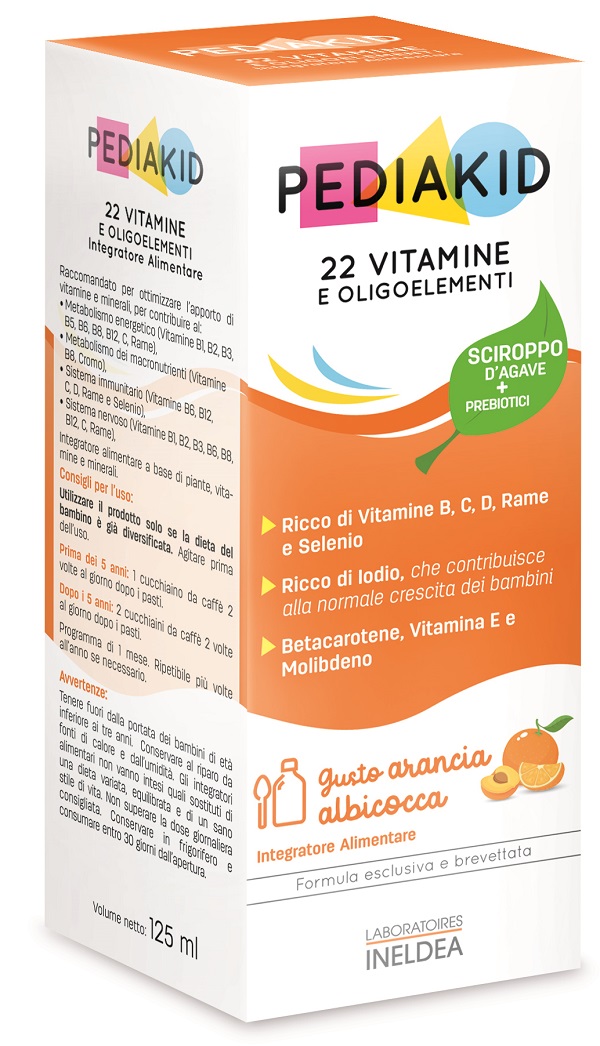 Pediakid 22 Vitamine E Oligoelementi Sciroppo 125 Ml Ml Bambino - Immagine 7