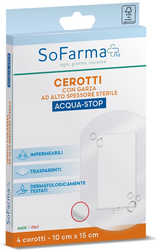 Cerotti Trasparenti Impermeabili Acqua-Stop - 4 Cerotti Da 10 x 15 cm - Immagine 2