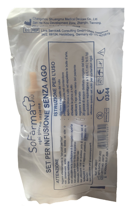 Sofarma Deflussore Senza Ago Gauge 21 Sofarmapiu' Per Infusione Confezione Singola - Immagine 3