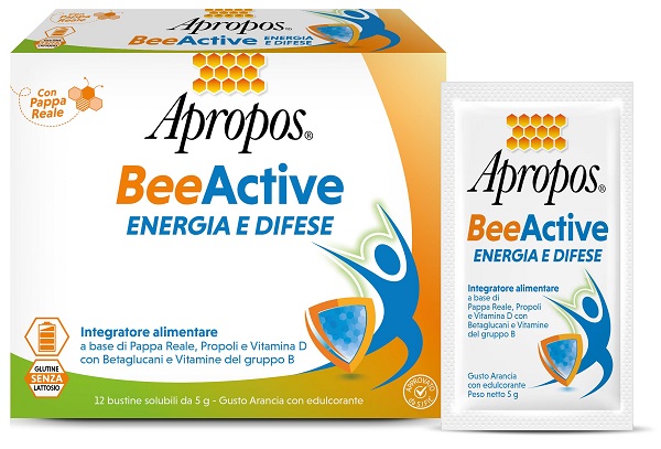 Apropos BeeActive Energia E Difese 12 Bustine - Integratore Per Le Difese Immunitarie - Immagine 5