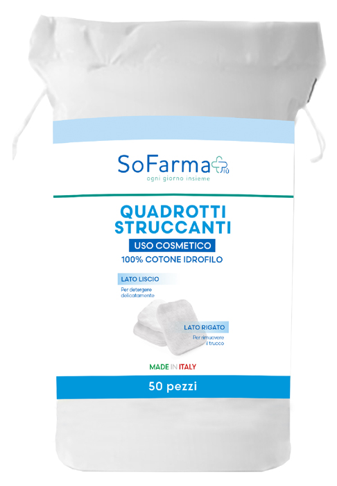 SF+ QUADROTTI STRUCCANTI 50PZ